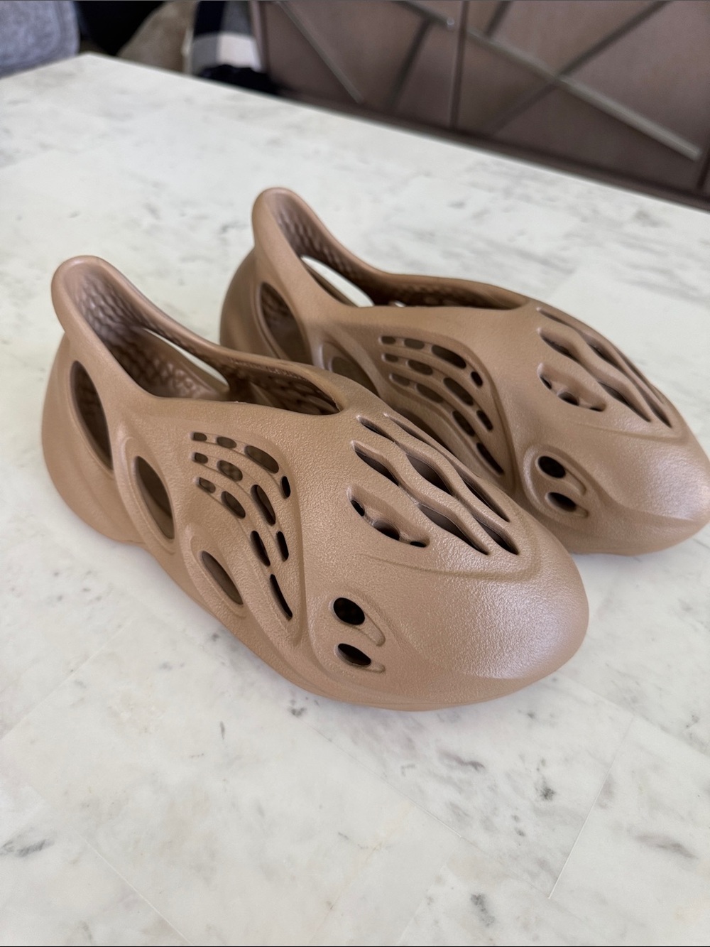 adidas Women's Slide Foam Runners in Tan